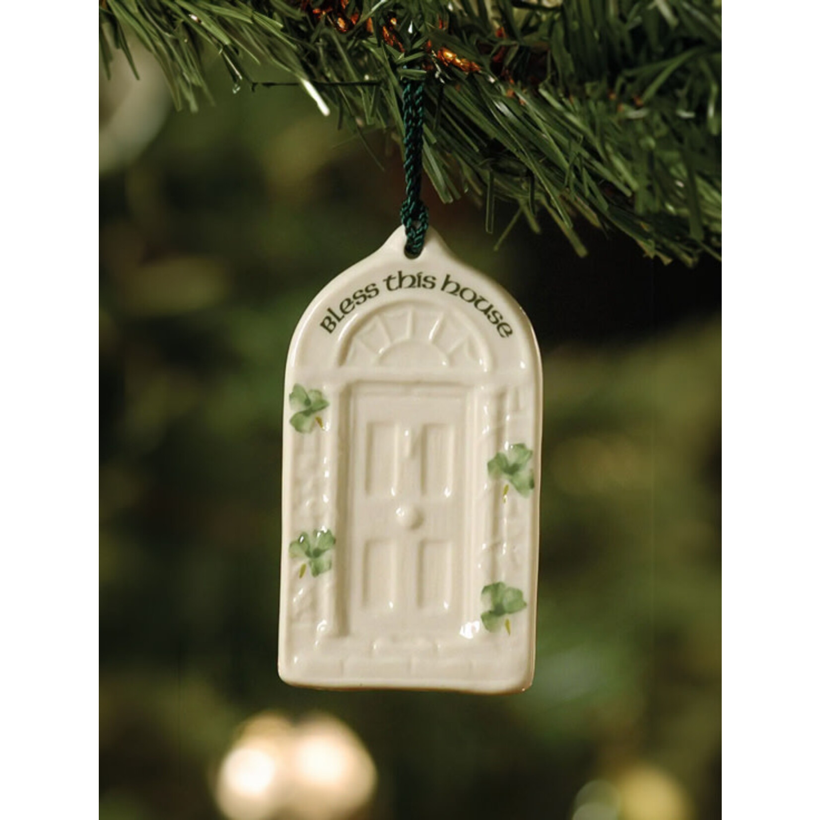ORNAMENTS BELLEEK ORNAMENT - 'Bless This House' Door