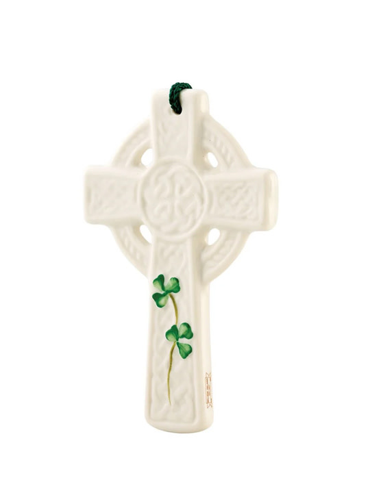 HOLIDAY BELLEEK ORNAMENT - Saint Kieran's Cross