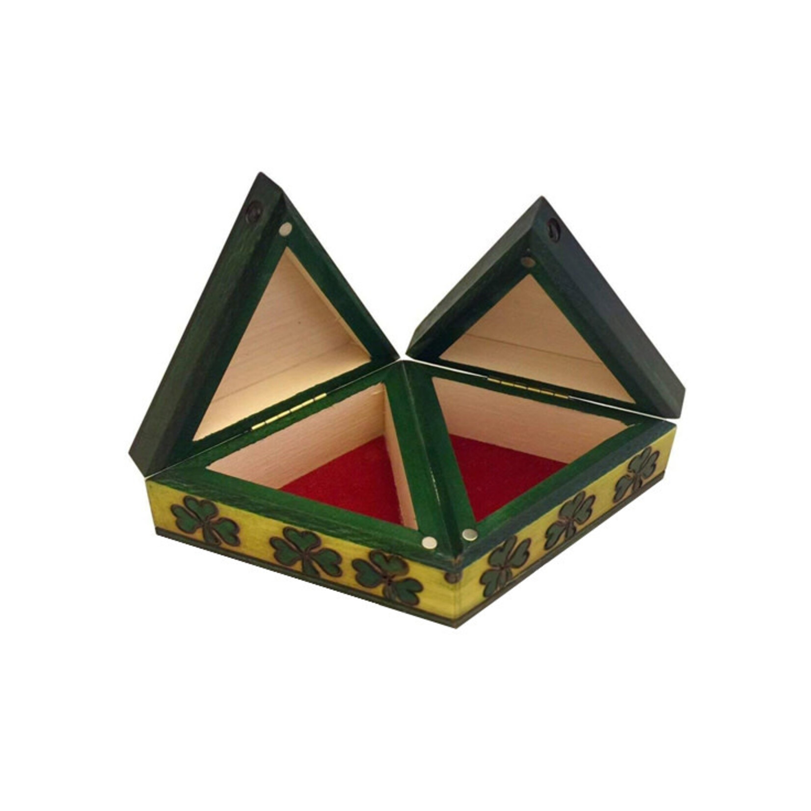 DECOR TRINITY CELTIC DOUBLE SHAMROCK BOX