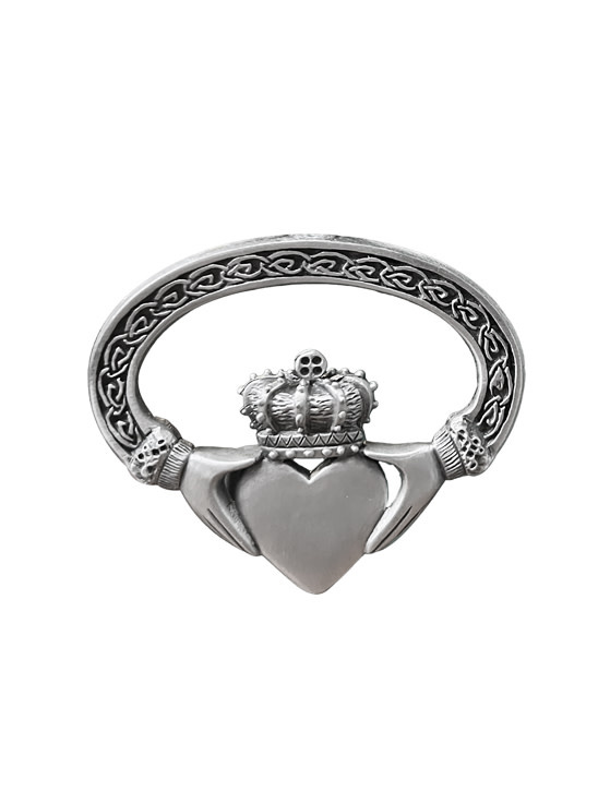 KEYCHAINS/CAR/ETC CLADDAGH CELTIC VISOR CLIP