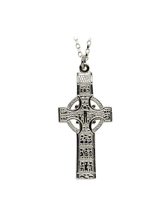 CELTIC CROSSES STERLING OGHAM CROSS - Large Muireach / Monasterboice