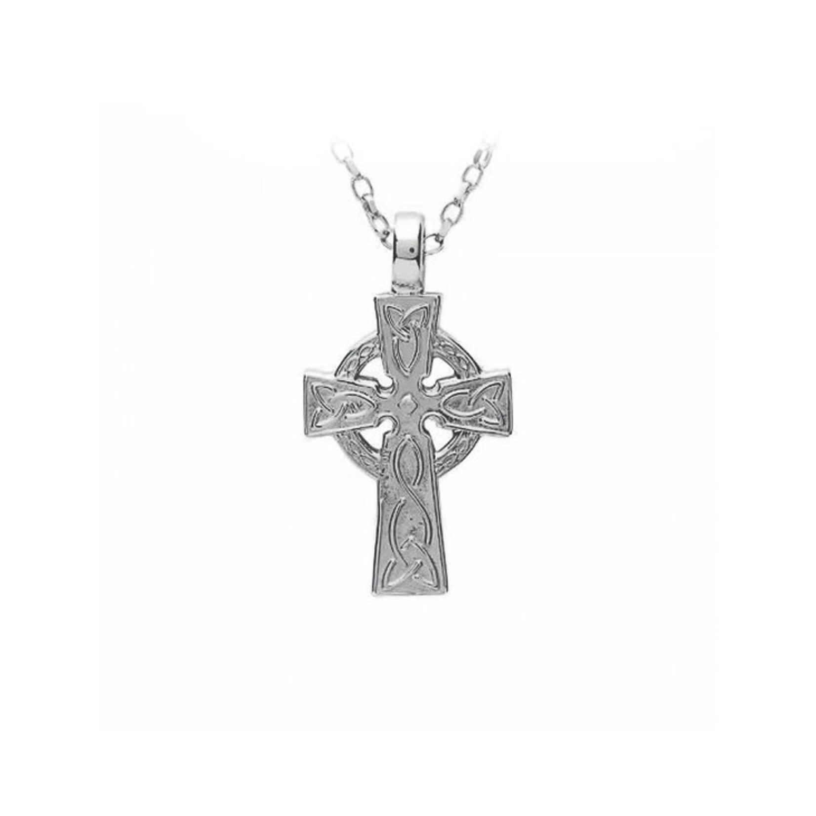 CROSSES FADO STERLING DOUBLE SIDED TRADITIONAL CELTIC CROSS - Large