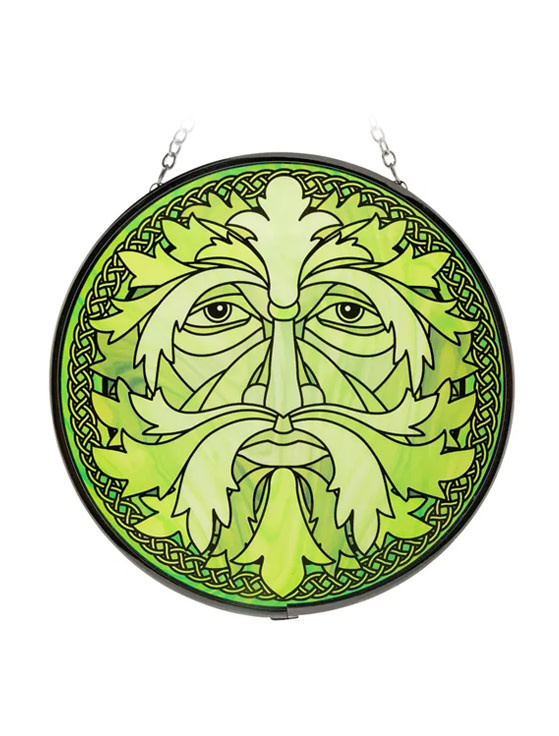GARDEN CELTIC GREEN MAN SUNCATCHER