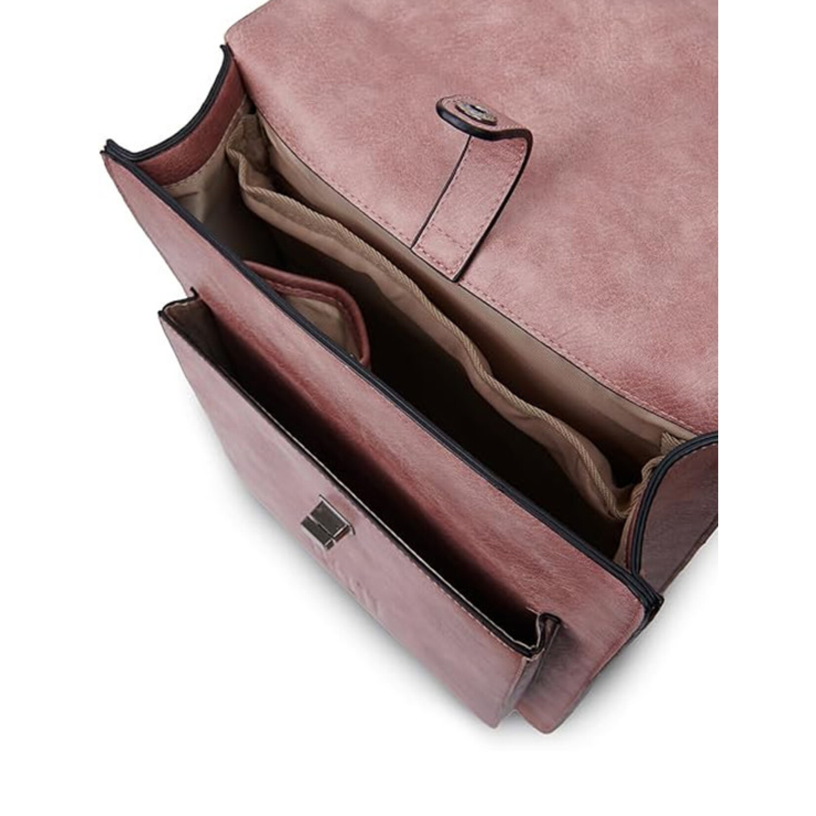 ACCESSORIES ISLANDER CARLOWAY LAPTOP BACKPACK w HARRIS TWEED Pink & Blue Tartan