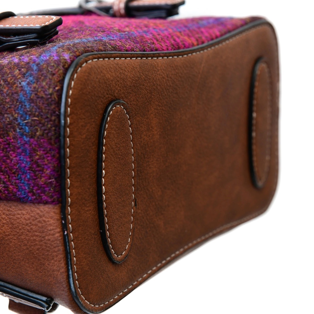 ACCESSORIES ISLANDER JURA MINI BACKPACK w HARRIS TWEED Fuchsia Tartan