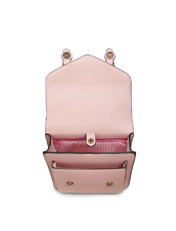 ACCESSORIES ISLANDER CALTON BACKPACK w HARRIS TWEED Pink & Blue Tartan