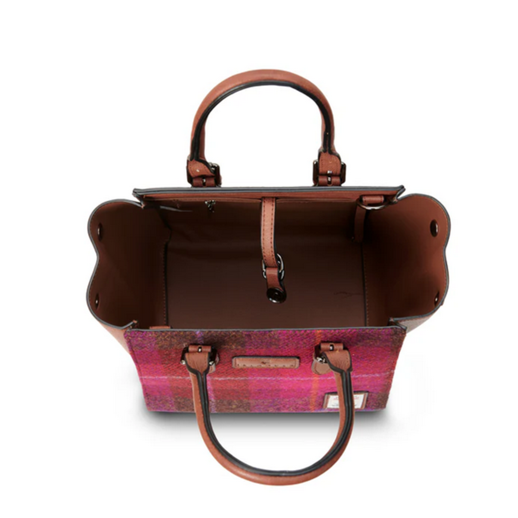 ACCESSORIES ISLANDER MEDIUM CAILLIE TOTE w HARRIS TWEED Fuchsia Tartan