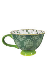 TEAPOTS, MUGS & ACCESSORIES CELTIC CLARA IRISH LATTE MUG - Trellis Shamrock