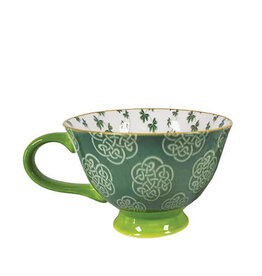 TEAPOTS, MUGS & ACCESSORIES CELTIC CLARA IRISH LATTE MUG - Trellis Shamrock