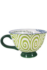 TEAPOTS, MUGS & ACCESSORIES CELTIC CLARA IRISH LATTE MUG - May the road rise...