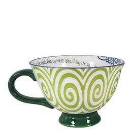 TEAPOTS, MUGS & ACCESSORIES CELTIC CLARA IRISH LATTE MUG - May the road rise...