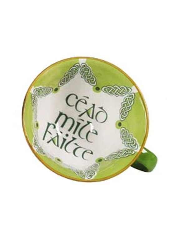 TEAPOTS, MUGS & ACCESSORIES CELTIC CLARA IRISH LATTE MUG - Cead Mile Failte