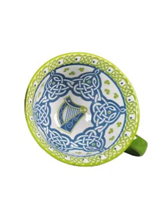 TEAPOTS, MUGS & ACCESSORIES CELTIC CLARA IRISH LATTE MUG - Irish Harp