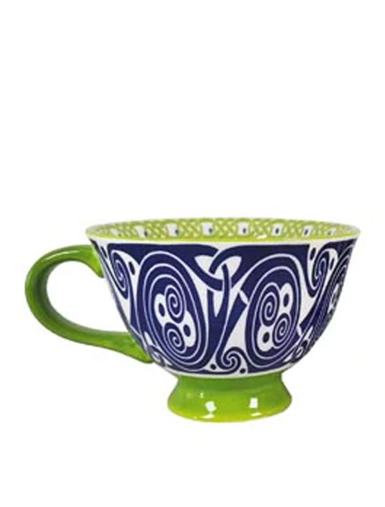TEAPOTS, MUGS & ACCESSORIES CELTIC CLARA IRISH LATTE MUG - Irish Harp