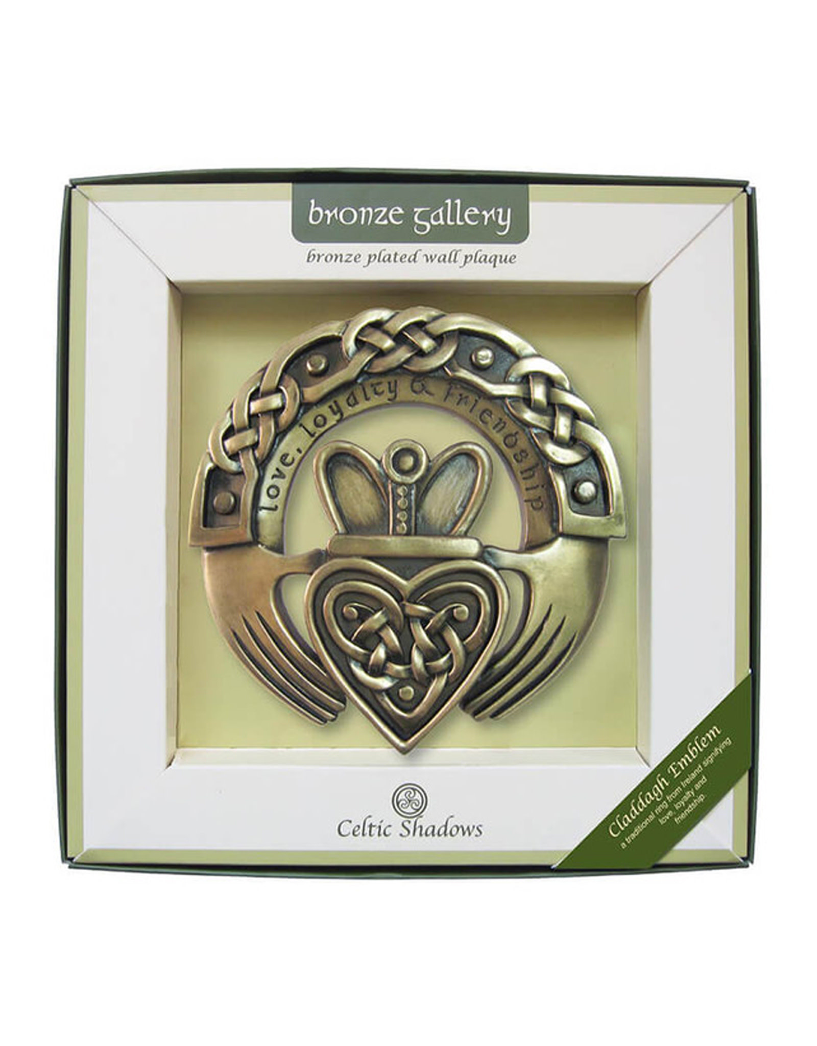 PLAQUES & GIFTS CELTIC BRONZE GALLERY WALL PLAQUE - Claddagh