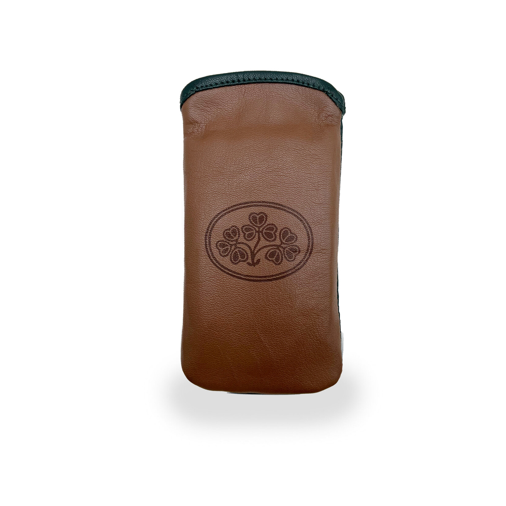 ACCESSORIES TINNAKEENLY GLASSES SLIP CASE - Shamrock Grn/Tan Leather