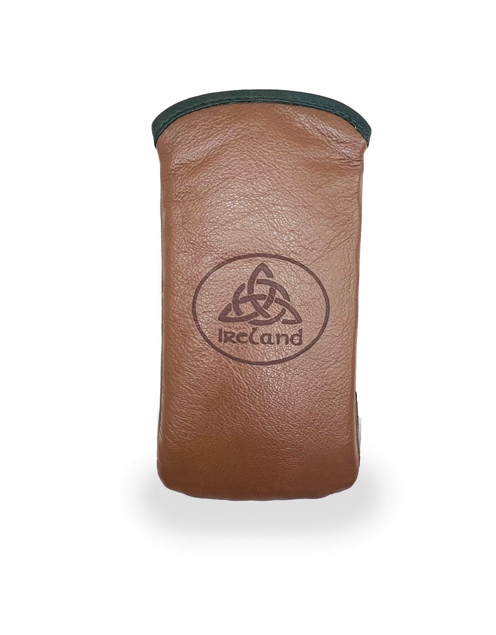 ACCESSORIES TINNAKEENLY GLASSES SLIP CASE - Trinity Grn/Tan Leather