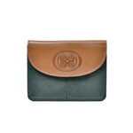 ACCESSORIES TINNAKEENLY BACK ZIP PURSE - Celtic Spiral Grn/Tan Leather
