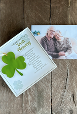 DECOR STAINED GLASS SHAMROCK - Grandparents Blessing