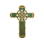 CELTIC CROSSES GREEN CELTIC KNOTS WALL CROSS