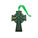 ORNAMENTS CELTIC CROSS SUNCATCHER ORNAMENT - Green