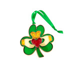 ORNAMENTS CLADDAGH SHAMROCK SUNCATCHER ORNAMENT