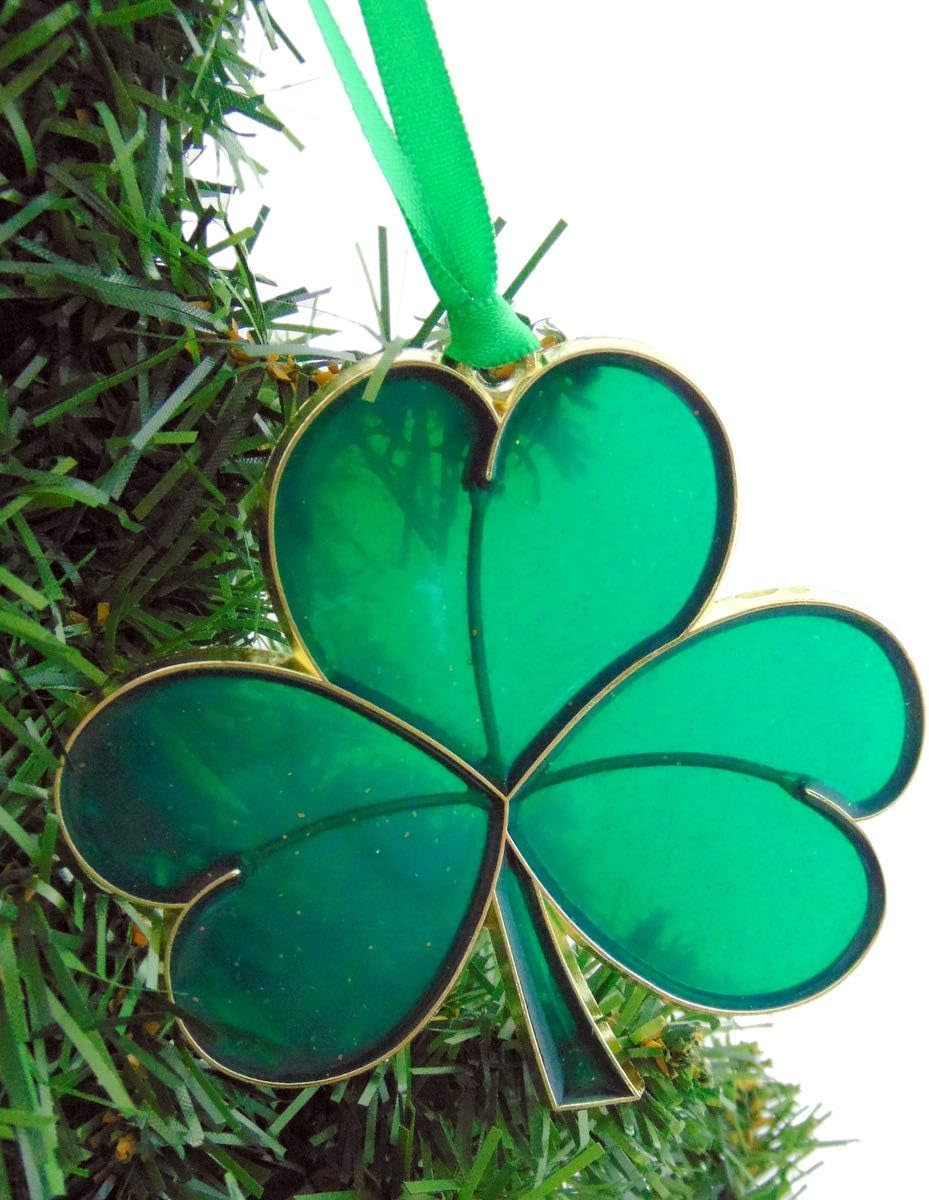 ORNAMENTS SHAMROCK SUNCATCHER ORNAMENT