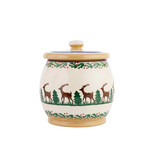 HOLIDAY NICHOLAS MOSSE SML ROUND LIDDED JAR - Reindeer