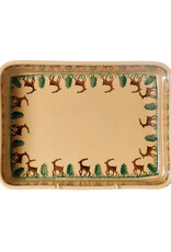 HOLIDAY NICHOLAS MOSSE LARGE RECTANGULAR OVEN DISH - Reindeer