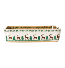 HOLIDAY NICHOLAS MOSSE LARGE RECTANGULAR OVEN DISH - Reindeer