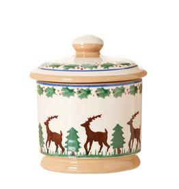 HOLIDAY NICHOLAS MOSSE LIDDED SUGAR BOWL - Reindeer