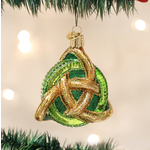 ORNAMENTS TRINITY KNOT GLASS CHRISTMAS ORNAMENT