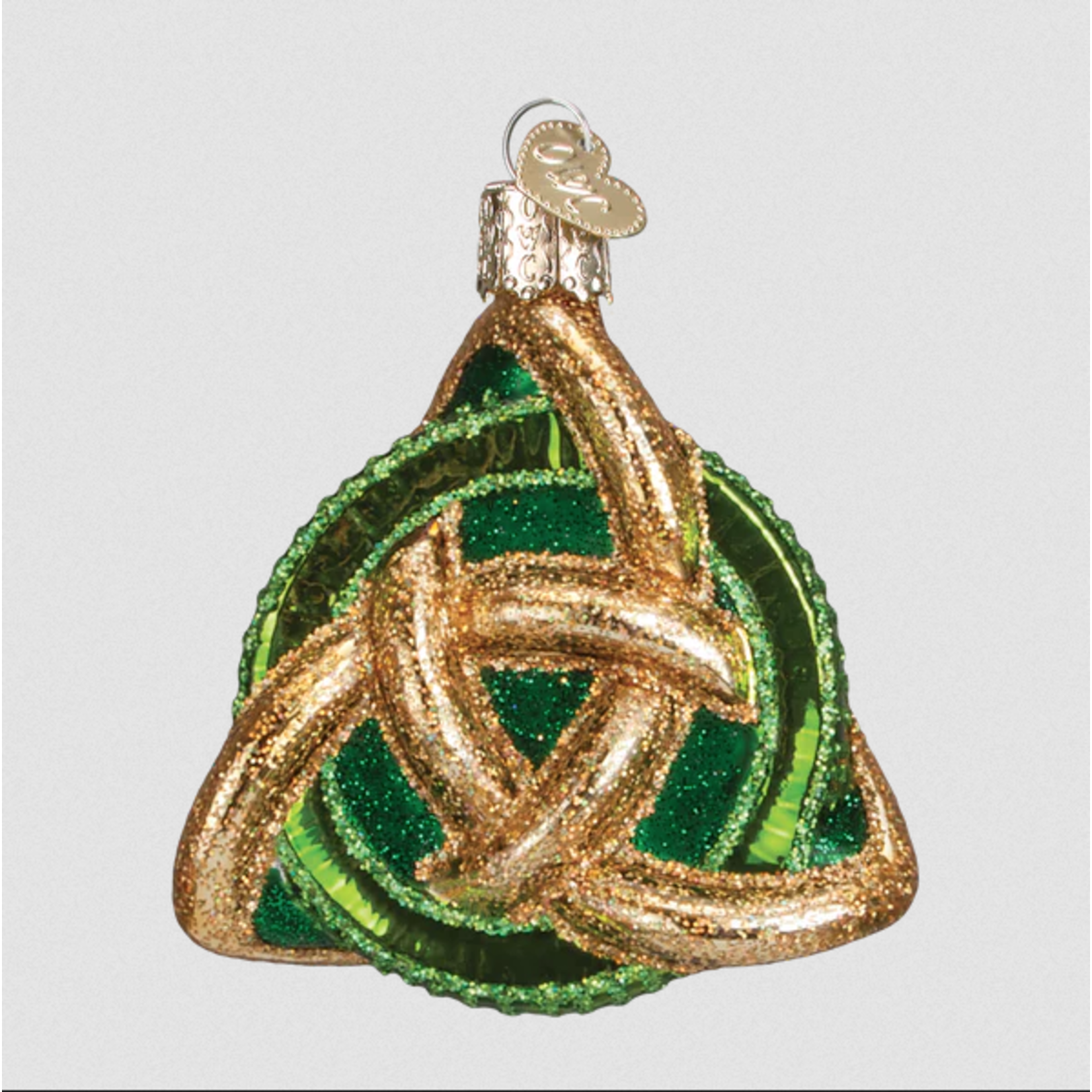 ORNAMENTS TRINITY KNOT GLASS CHRISTMAS ORNAMENT