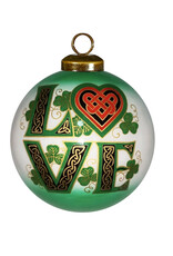 ORNAMENTS GLASS BAUBLE ORNAMENT - Celtic Love