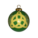 ORNAMENTS GLASS BAUBLE ORNAMENT - Trinity Knot