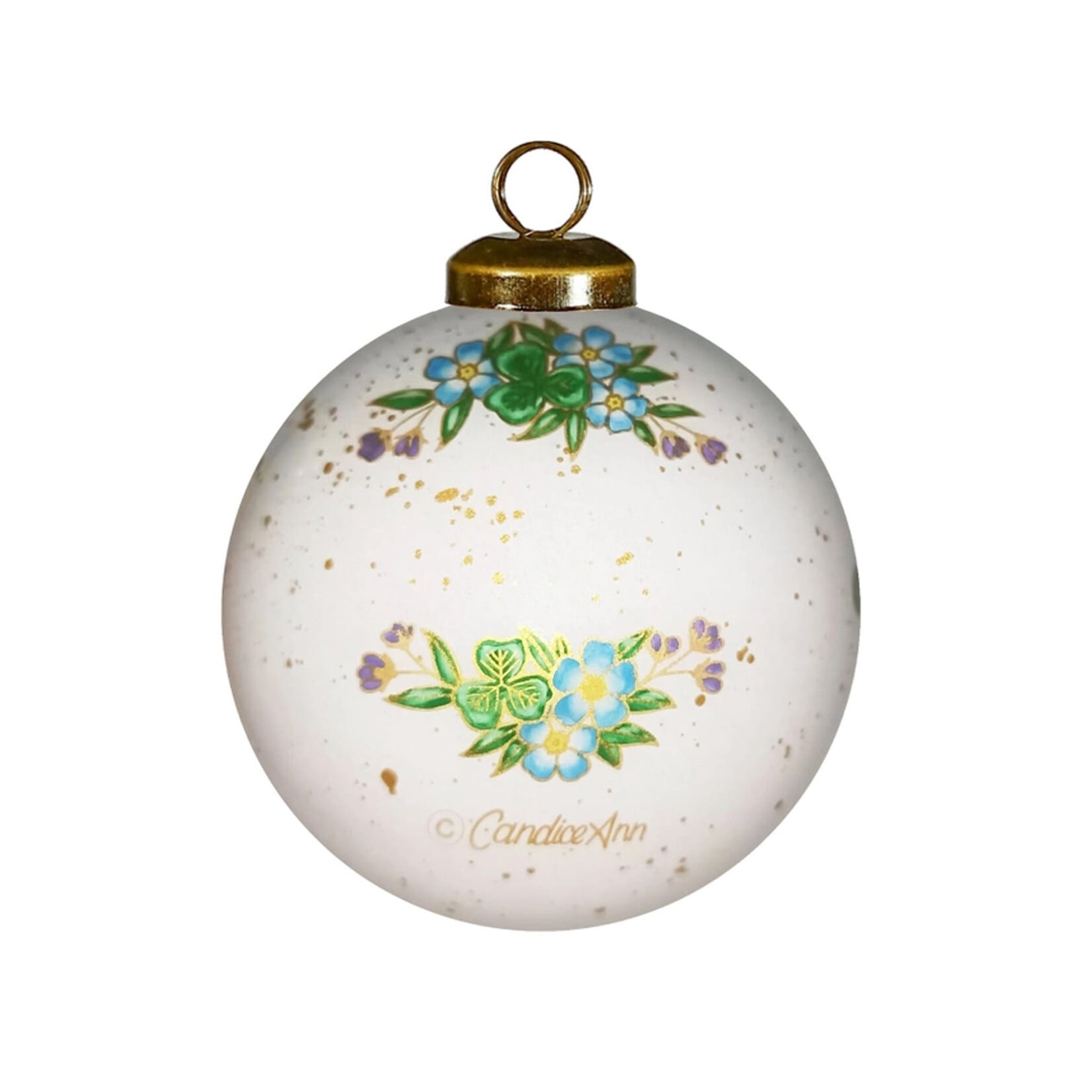 ORNAMENTS GLASS BAUBLE ORNAMENT - Irish Claddagh
