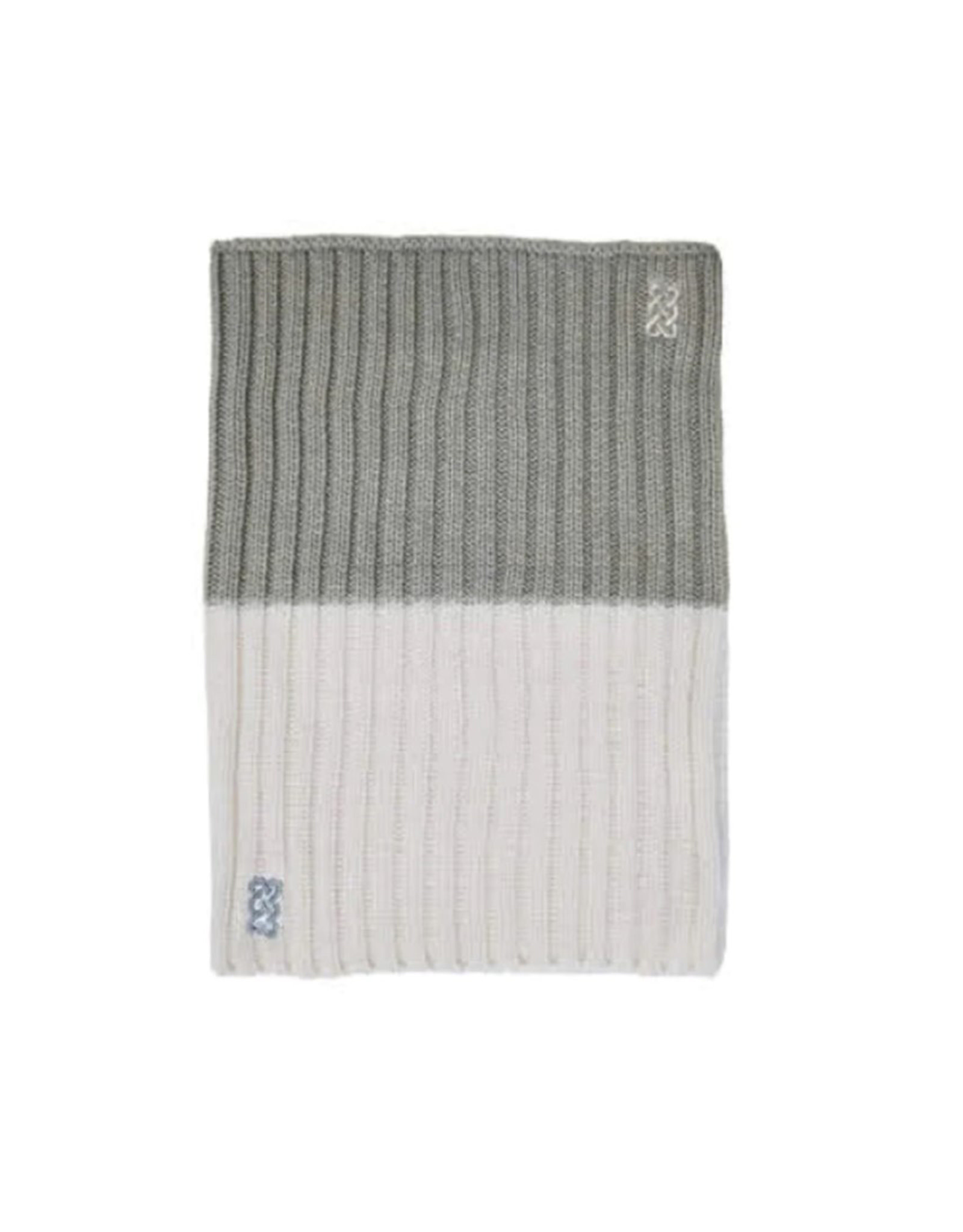 ACCESSORIES PF TAUPE/CREAM SOLID RIB KNIT SNOOD
