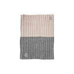ACCESSORIES PF GREY/CREAM MELANGE RIB KNIT SNOOD