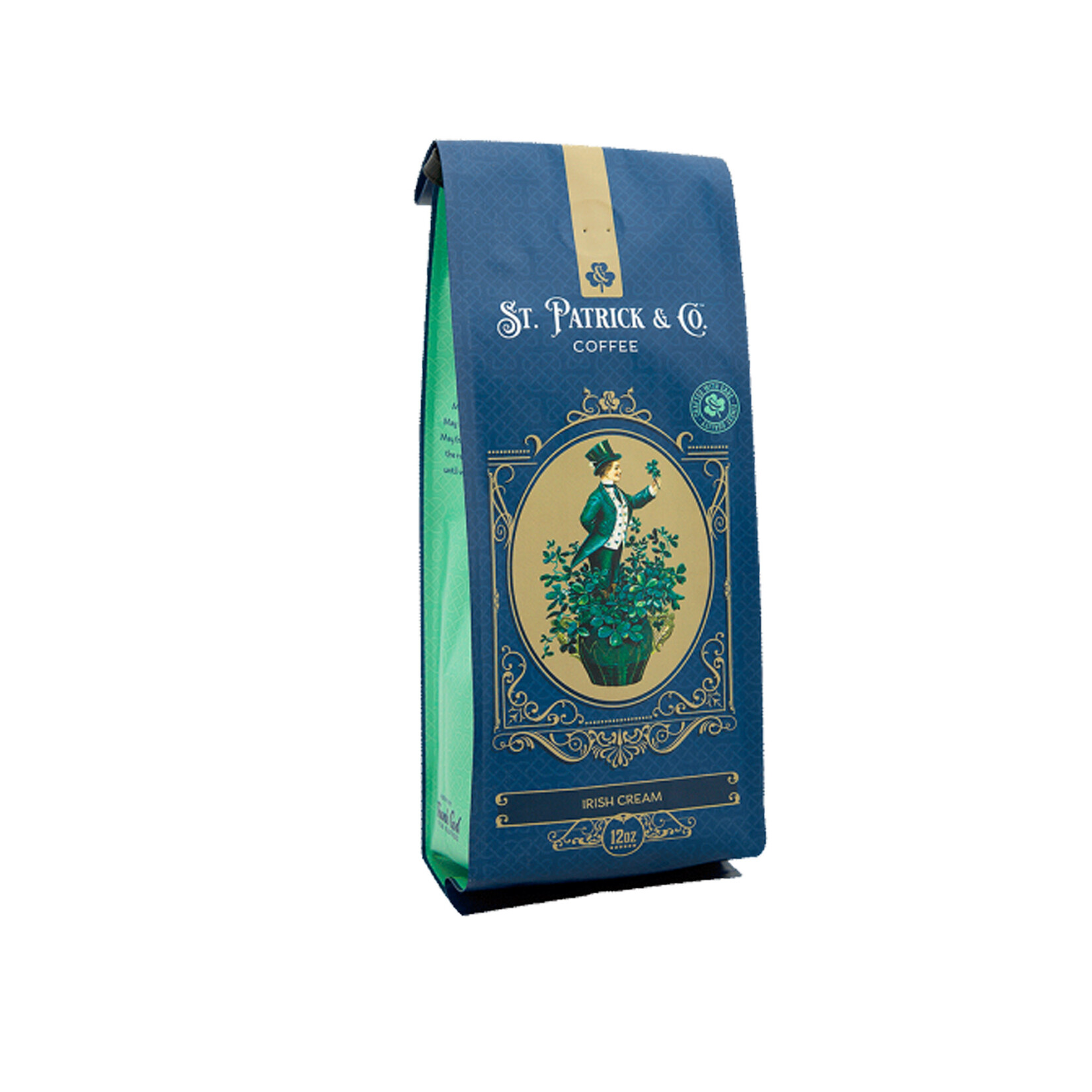 COFFEE St PAT & Co: GROUND COFFEE IRISH CREAM - MED ROAST (12oz)
