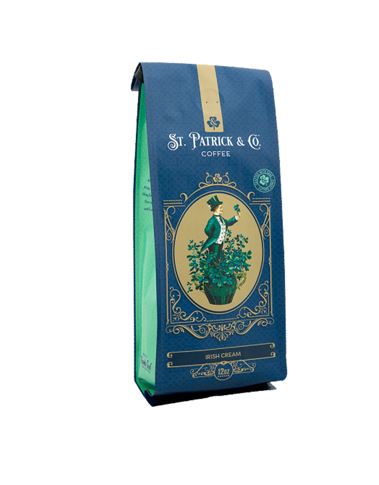 COFFEE St PAT & Co: GROUND COFFEE IRISH CREAM - MED ROAST (12oz)