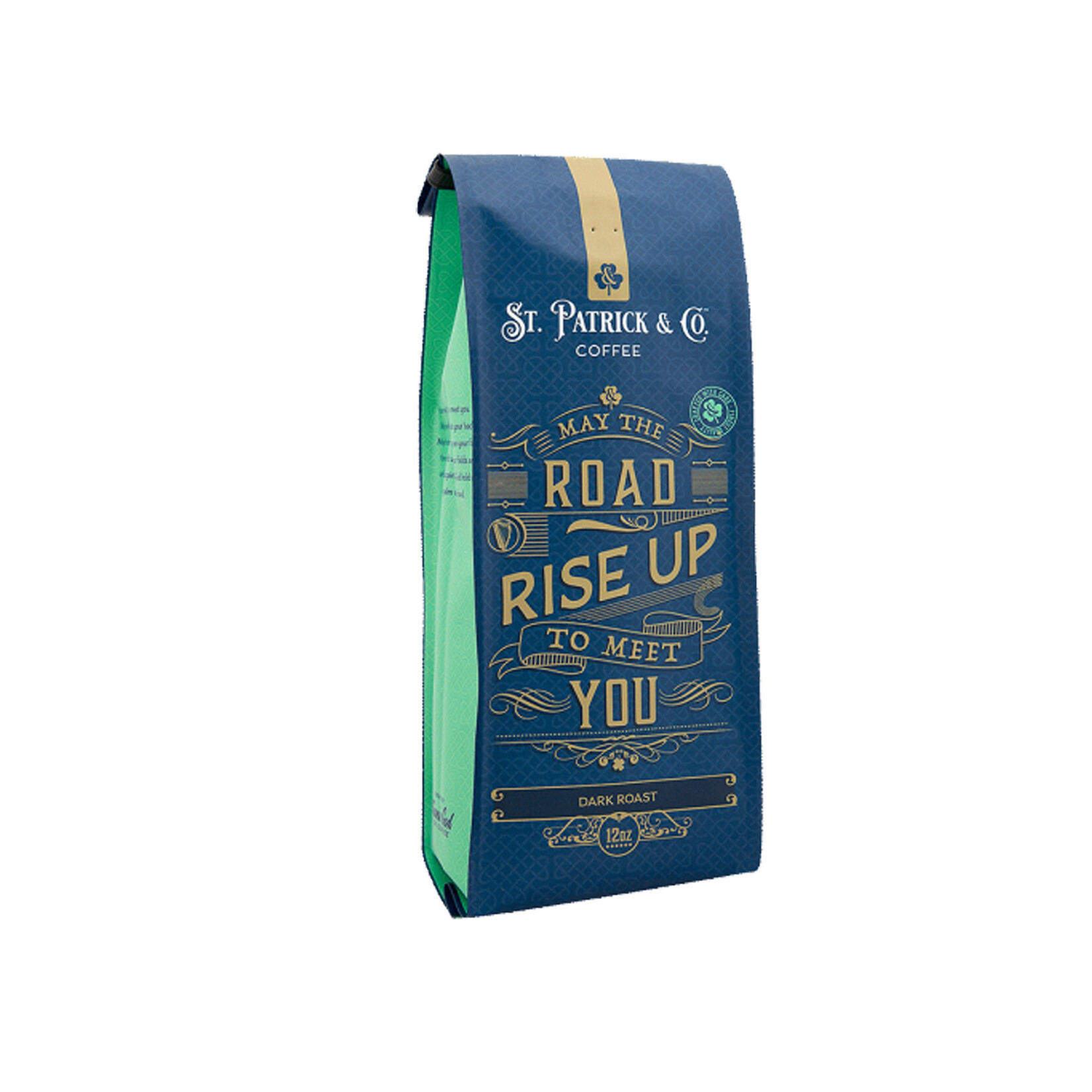 COFFEE St PAT & Co: GROUND COFFEE MAY THE ROAD - DARK ROAST (12oz)