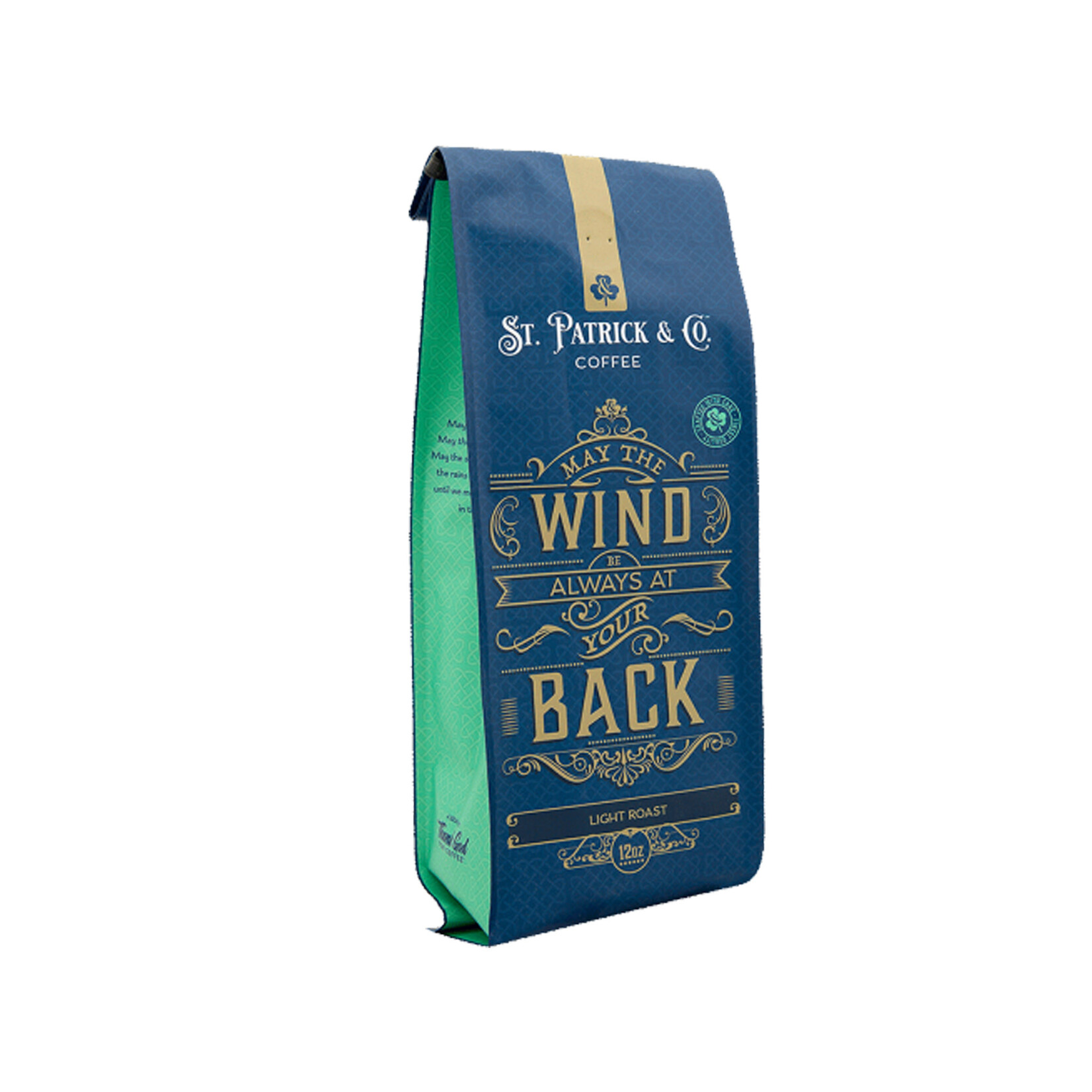 COFFEE St PAT & Co: GROUND COFFEE MAY THE WIND - LIGHT ROAST (12oz)