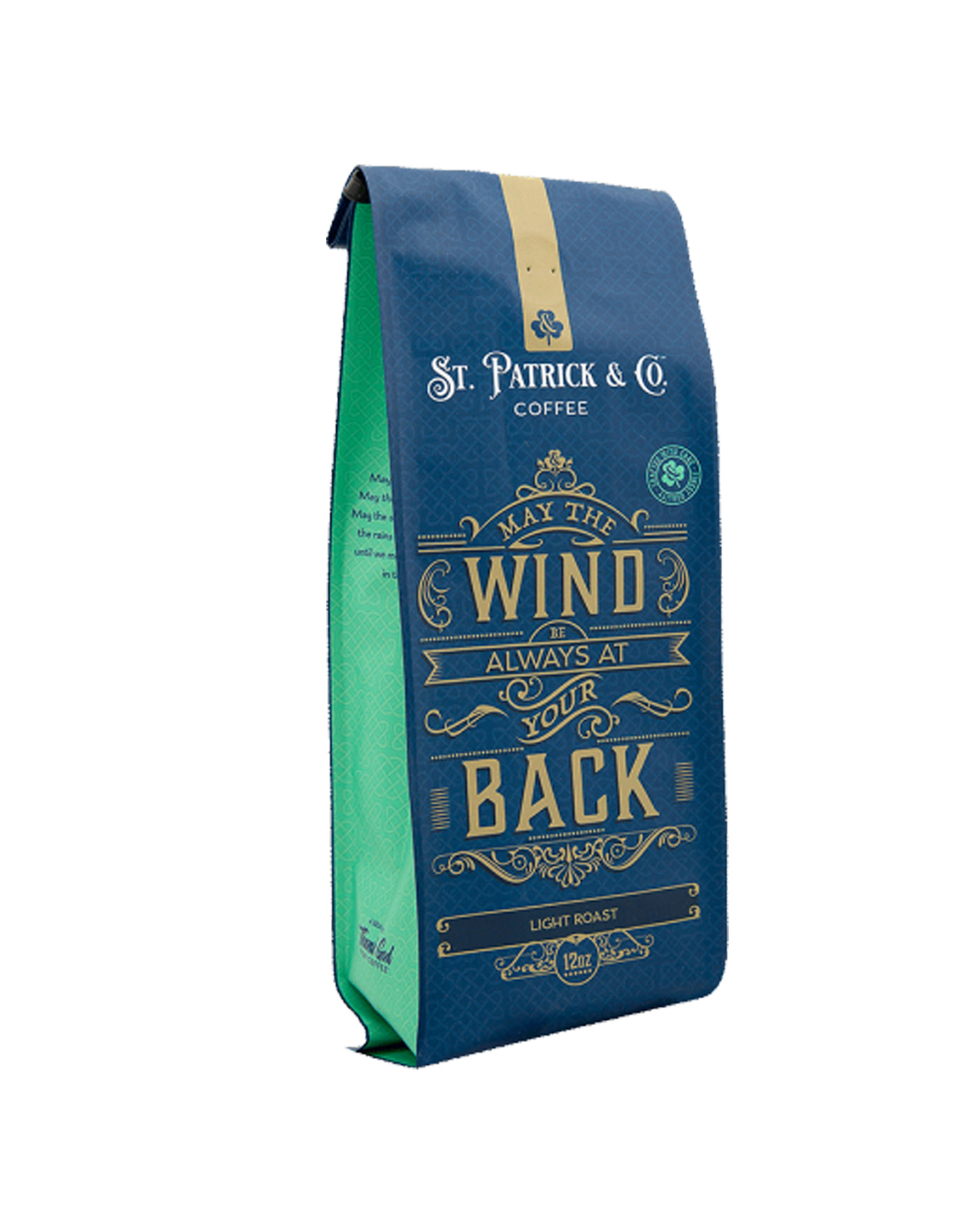 COFFEE St PAT & Co: GROUND COFFEE MAY THE WIND - LIGHT ROAST (12oz)
