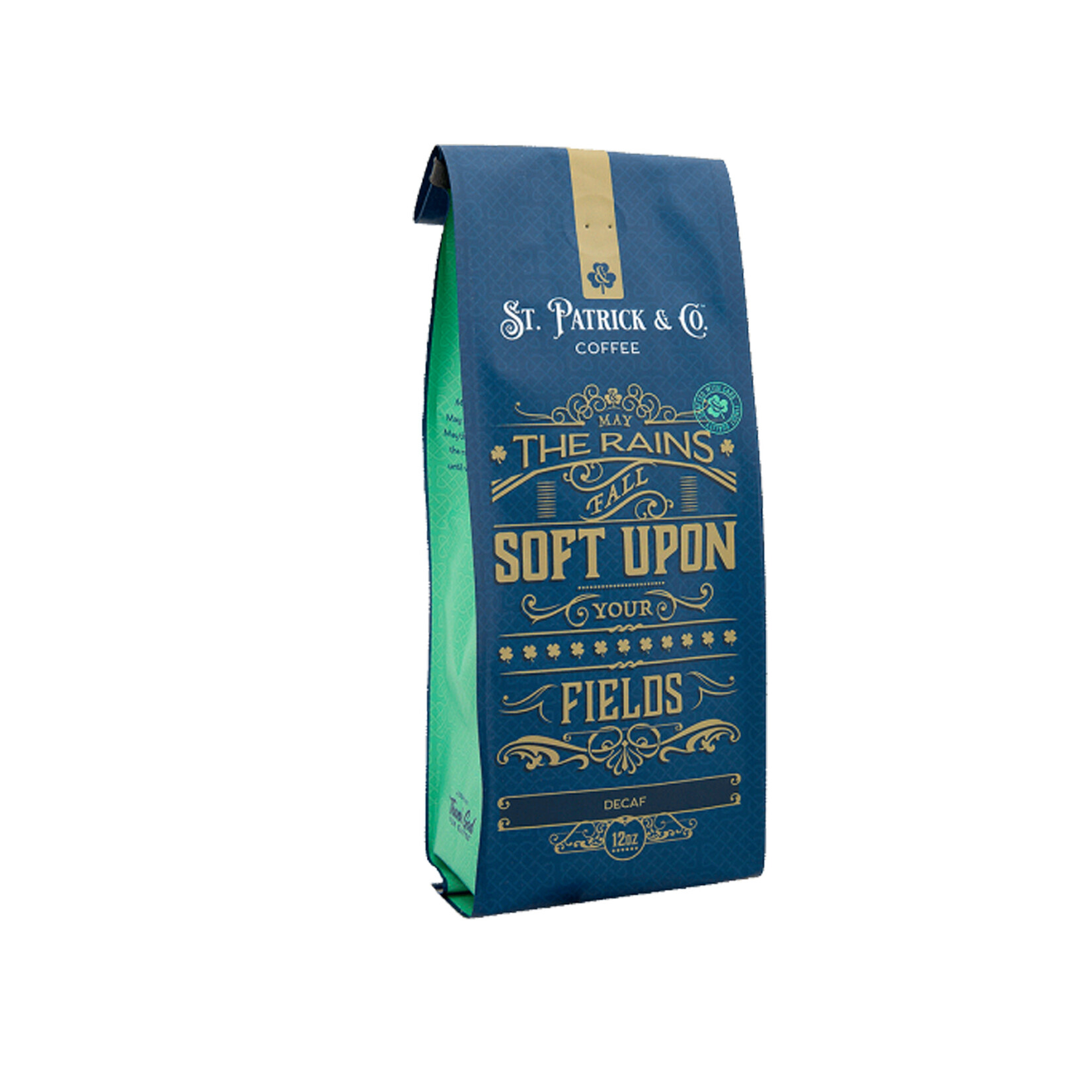 COFFEE St PAT & Co: GROUND COFFEE MAY THE RAINS - DECAF (12oz)