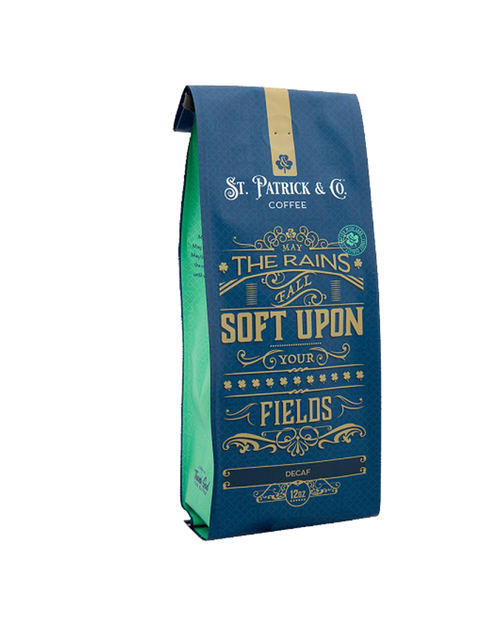 COFFEE St PAT & Co: GROUND COFFEE MAY THE RAINS - DECAF (12oz)