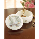 GIFTWARE BELLEEK IRISH BLESSING TRINKET BOX
