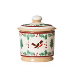 HOLIDAY NICHOLAS MOSSE LIDDED SUGAR BOWL - Winter Robin