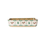 HOLIDAY NICHOLAS MOSSE LARGE RECTANGULAR OVEN DISH - Winter Robin