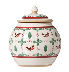 HOLIDAY NICHOLAS MOSSE COOKIE JAR - Winter Robin