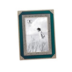 FRAMES & DECOR CELTIC FRAME w/ DRK GREEN ENAMEL & KNOTS